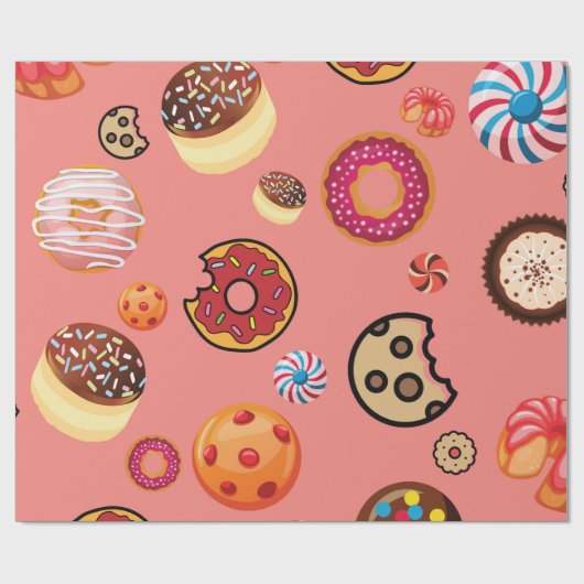 SÜSSIGKEITEN 5 GESCHENKPAPIER (Flach)