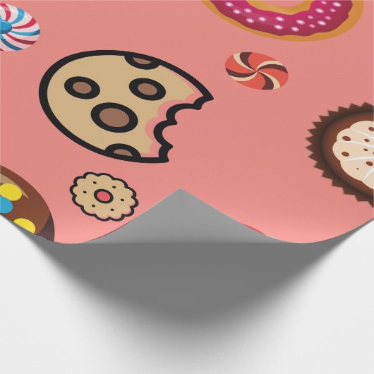 SÜSSIGKEITEN 5 GESCHENKPAPIER (Ecke)