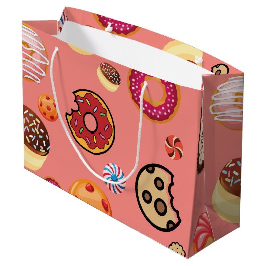 SÜSSIGKEITEN 5 GROßE GESCHENKTÜTE (Rückseite Schrägansicht)