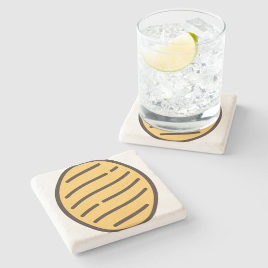 Süßigkeiten 5 steinuntersetzer (Seitenansicht)