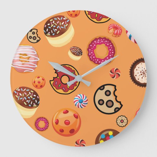 SÜSSIGKEITEN 6 GROßE WANDUHR (Vorderseite)