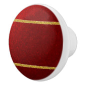 Süßigkeiten Äpfel Rot Gold Keramikknauf (Rechts)