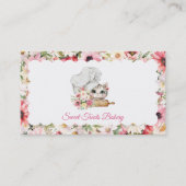 Süßigkeiten-Bäckerei-Chef-Kätzchen Visitenkarte (Vorderseite)