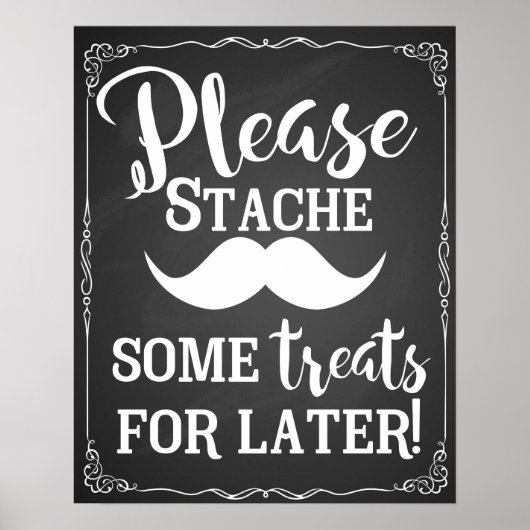 Süßigkeiten Bar Tafelschild Hochzeitskalkpappe Poster (Vorne)