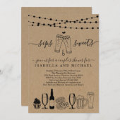 Süßigkeiten Bier und Desserts Einladung (Vorne/Hinten)