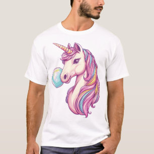 Süßigkeiten-Blasen-Einhorn (1) T-Shirt