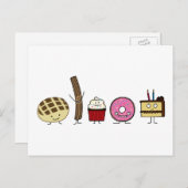 Süßigkeiten Brot pan dulce churro donut Kuchen Kuc Postkarte (Vorne/Hinten)