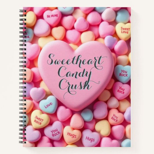 Süßigkeiten Candy Crush Notizblock (Vorderseite)