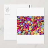 Süßigkeiten Candy Postkarte (Vorne/Hinten)
