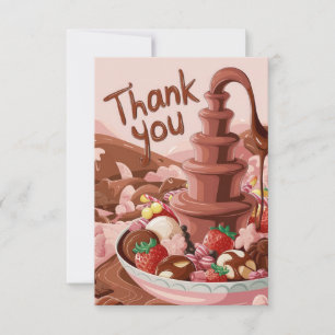 Süßigkeiten Charming Chocolate Dankeschön-Karte Dankeskarte