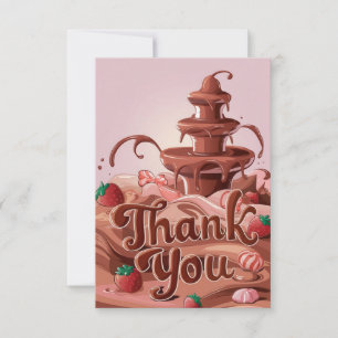 Süßigkeiten Charming Chocolate Dankeschön-Karte Dankeskarte