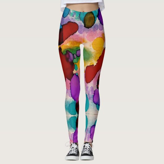 Süßigkeiten-Clown Leggings (Vorderseite)