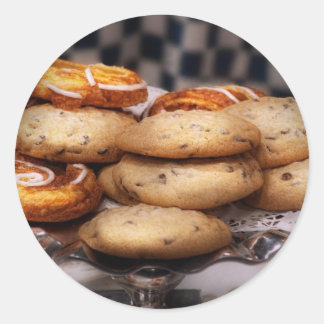 Süßigkeiten - Cookies - Cookies und Dänisch Runder Aufkleber