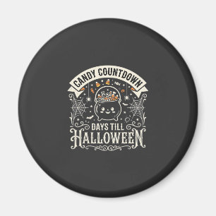 Süßigkeiten Countdown Halloween Vektordesign Magnet