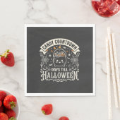 Süßigkeiten Countdown Halloween Vektordesign Serviette (Beispiel)