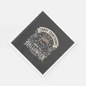Süßigkeiten Countdown Halloween Vektordesign Serviette (Ecke)