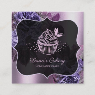 Süßigkeiten Cupcake Bäckerei - Falconeria Locarno  Quadratische Visitenkarte