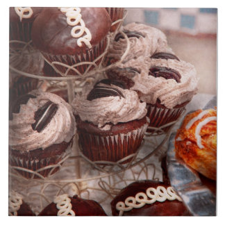 Süßigkeiten - Cupcake - Cupcake-Berg Fliese