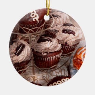 Süßigkeiten - Cupcake - Cupcake-Berg Keramikornament
