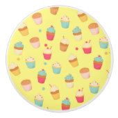 Süßigkeiten Cupcake Keramikknopf Keramikknauf (Vorderseite)