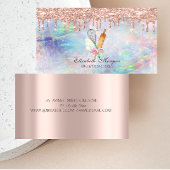 Süßigkeiten Cupcake Rose Gold Tropfens Opal Bäcker Visitenkarte