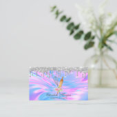 Süßigkeiten Cupcake Silver Tropfens Opal Visitenkarte (Stehend Vorderseite)