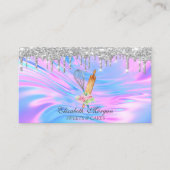 Süßigkeiten Cupcake Silver Tropfens Opal Visitenkarte (Vorderseite)