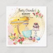 Süßigkeiten Cupcakes Squash Quadratische Visitenkarte (Vorderseite)