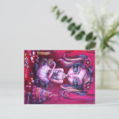 Süßigkeiten der Liebe des Auges Postkarte (Stehend Vorderseite)