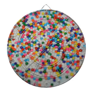 Süßigkeiten Dessert Regenbogen Muster Kuchen Cupca Dartscheibe