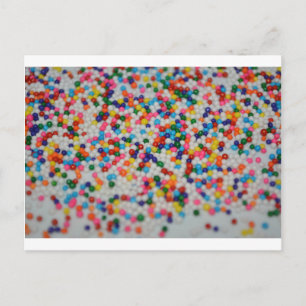 Süßigkeiten Dessert Regenbogen Muster Kuchen Cupca Postkarte