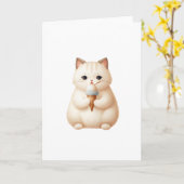 Süßigkeiten Eiscreme Kitten bei jedem Anlass Karte (Gelbe Blume)