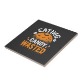 Süßigkeiten Essen Verschwendetes Halloween-Design_ Fliese (Seite)
