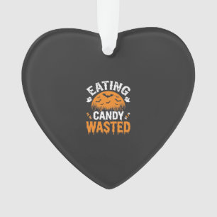 Süßigkeiten essen verschwendetes Halloween-Design_ Ornament