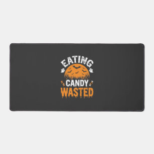 Süßigkeiten Essen Verschwendetes Halloween-Design_ Schreibtischunterlage