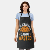 Süßigkeiten Essen Verschwendetes Halloween-Design_ Schürze (Getragen)
