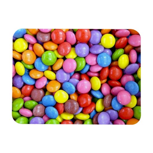 Süßigkeiten: farbenfrohe Süßwaren Magnet (Horizontal)