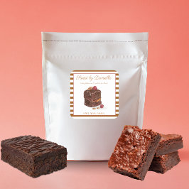 Süßigkeiten für Bäckereien Quadratischer Aufkleber