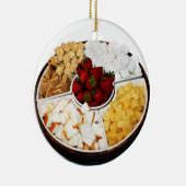 Süßigkeiten für Schokoladenfondue Keramikornament (Rechts)