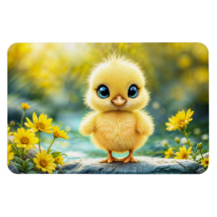 Süßigkeiten für Vögel Frühjahrswiese Gelbe Blumen Magnet