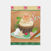 Süßigkeiten für Weihnachtsdecke Fleecedecke (Vorderseite)