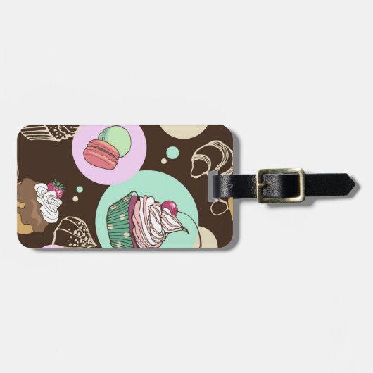Süßigkeiten Gepäckanhänger (Vorderseite horizontal)