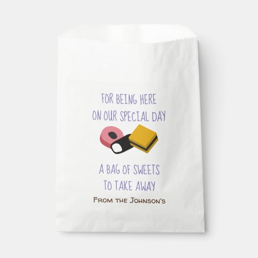 Süßigkeiten Geschenktütchen (Vorderseite)