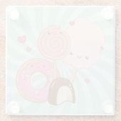 Süßigkeiten Glasuntersetzer (Rückseite)