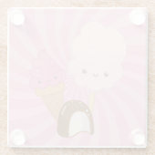 Süßigkeiten Glasuntersetzer (Rückseite)