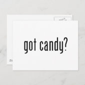 Süßigkeiten got? postkarte (Vorne/Hinten)