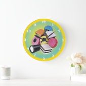 Süßigkeiten. Große Wanduhr (Zuhause)