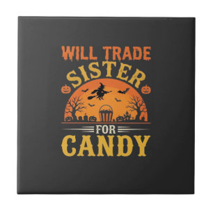 Süßigkeiten Halloween Schwester Handel Design_1 Fliese