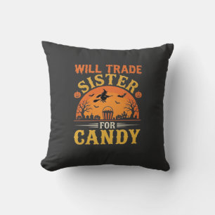 Süßigkeiten Halloween Schwester Handel Design_1 Kissen