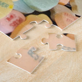 Süßigkeiten-Herzen mit Katzen-Puzzle Puzzle (Seite)